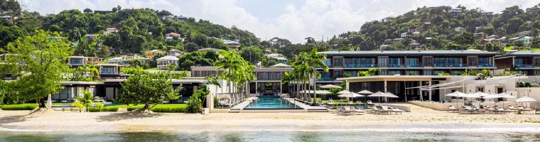 Grenada pink gin beach