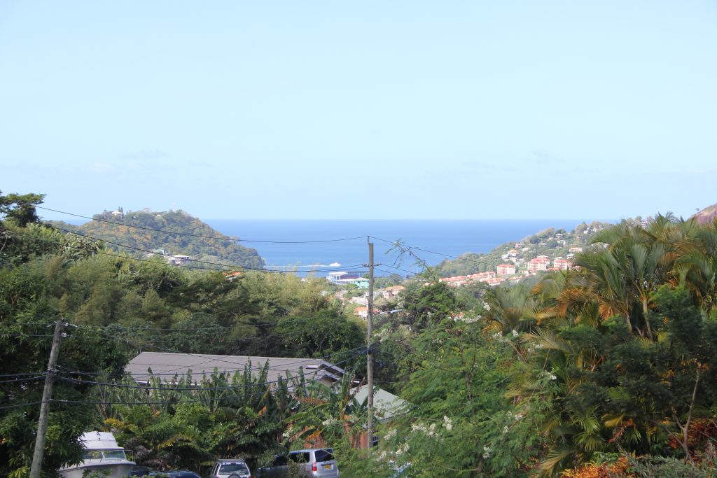View of the ocean from Mt Parnassus St. Georges