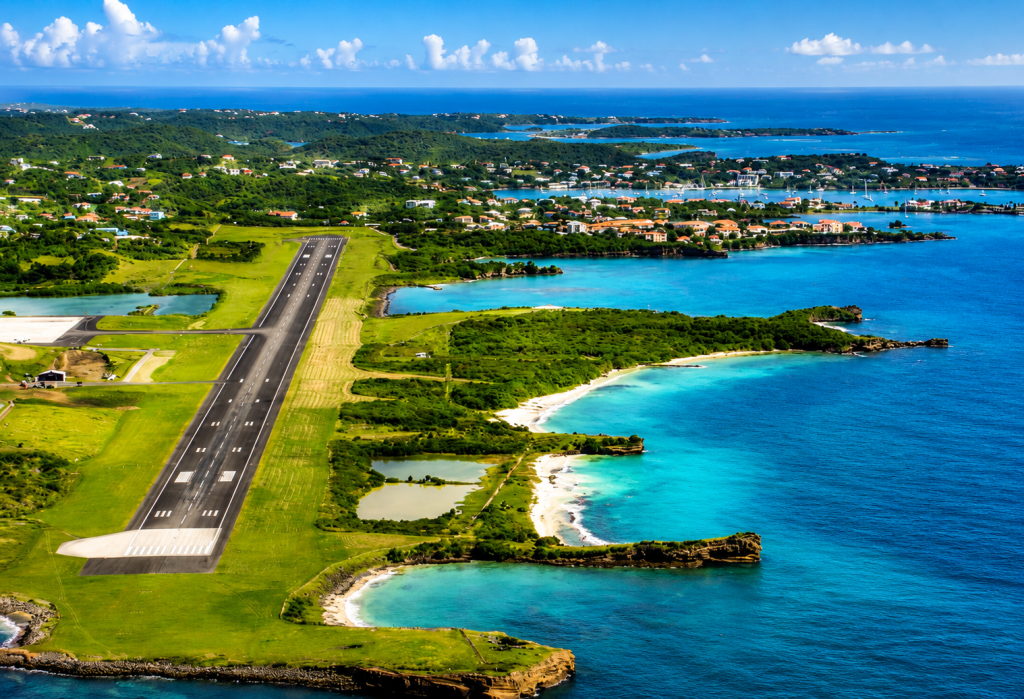 Landing at Maurice Bishop International Airport in Grenada