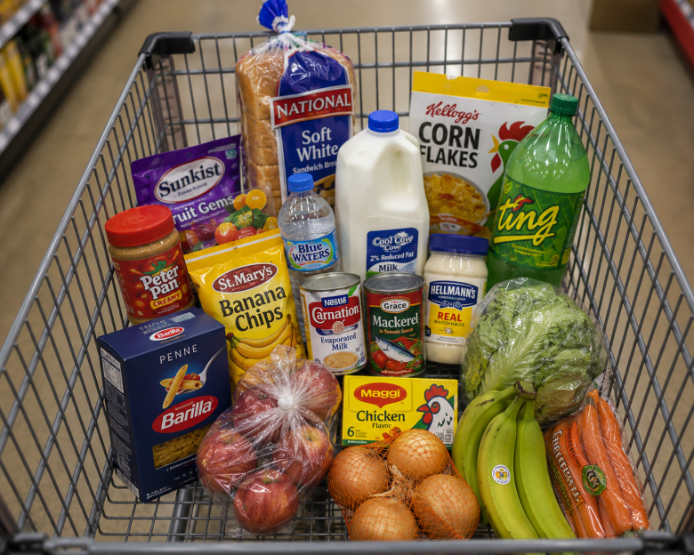 Shopping Card with Grocery