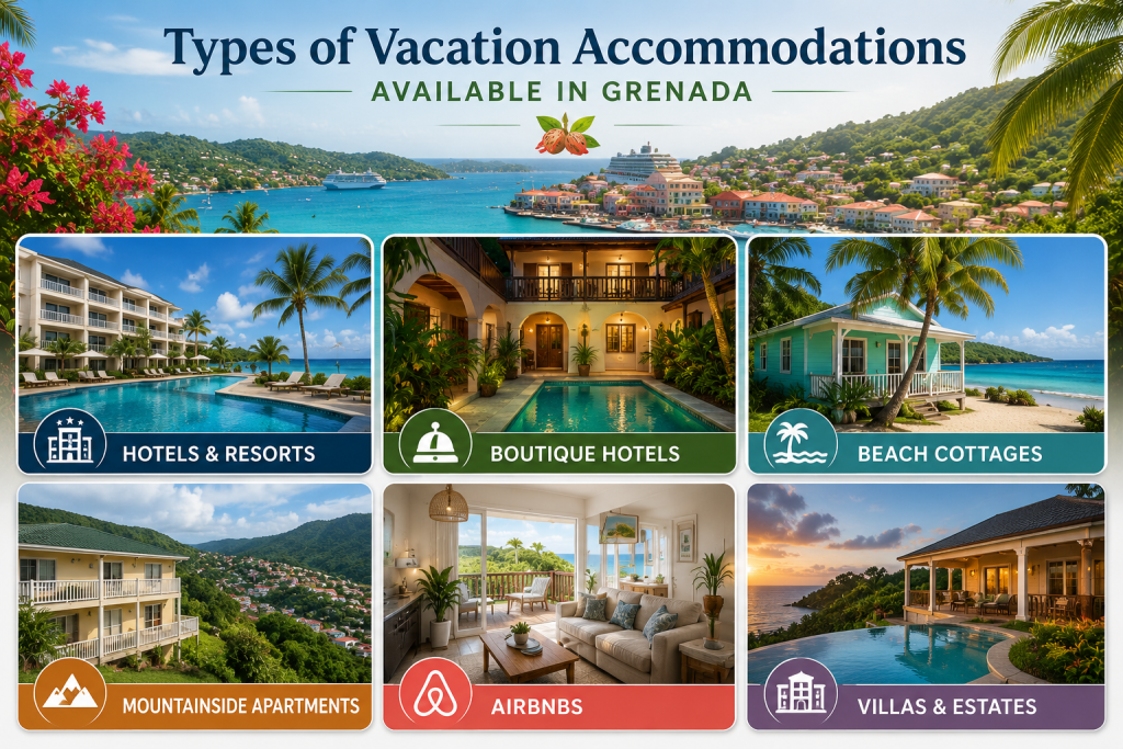 Types of vacation accommodations